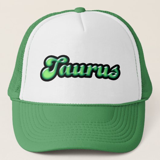 Retro Zodiac Taurus Trucker Pet (Voorkant)