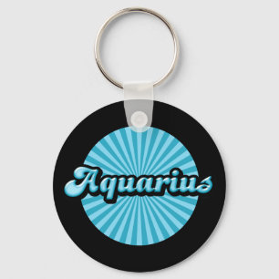 Retro Zodiac Waterman Sleutelhanger