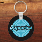 Retro Zodiac Waterman Sleutelhanger (Voorkant)