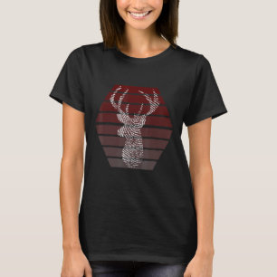 Retro zoekt Hunter Deer Forest Hunting Deer Wild a T-shirt