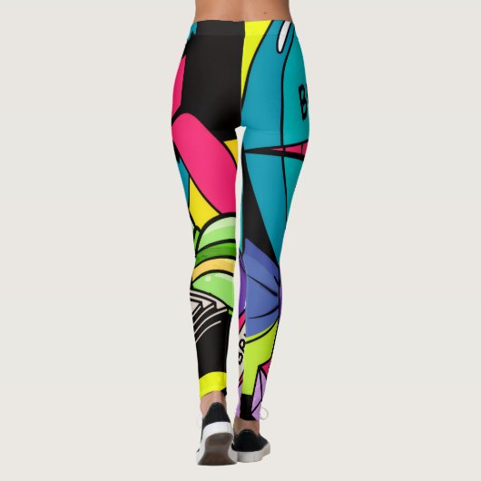 Retro Zoet Als Snoep Leggings (Achterkant)
