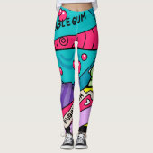 Retro Zoet Als Snoep Leggings (Voorkant)