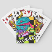 Retro Zoet Als Snoep Pokerkaarten (Achterkant)