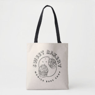 Retro Zoete Bakkerij Logo Tote Bag