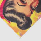 Retro Zoete Lollypop Pin-up Tissuepapier (Detail)
