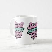 Retro Zoete Zomer Tijd Koffiemok (Voorkant links)