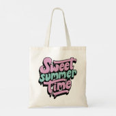 Retro Zoete Zomer Tijd Tote Bag (Achterkant)
