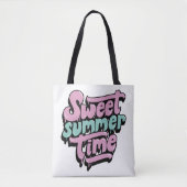 Retro Zoete Zomer Tijd Tote Bag (Voorkant)