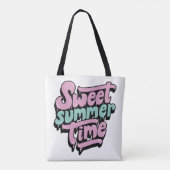 Retro Zoete Zomer Tijd Tote Bag (Achterkant)