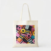 Retro Zoethout Allerlei Snoepjes Pop Art Design Tote Bag (Voorkant)