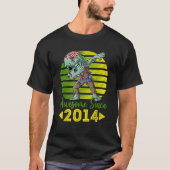Retro Zombie Dabbing Geweldige sinds 2014 8e Bday  T-shirt (Voorkant)