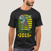 Retro Zombie Geweldige sinds 2015 7e dag H T-shirt (Voorkant)