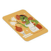 Retro Zombie Houseechtgenote Magneet (Rechterzijde)