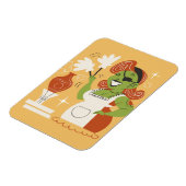 Retro Zombie Houseechtgenote Magneet (Linkerzijde)