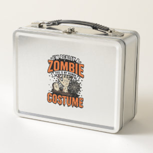 Retro Zombie Kostuum Halloween T-shirt Ontwerp_1