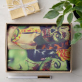 Retro Zombie Pin-up Tissuepapier (Geschenk)