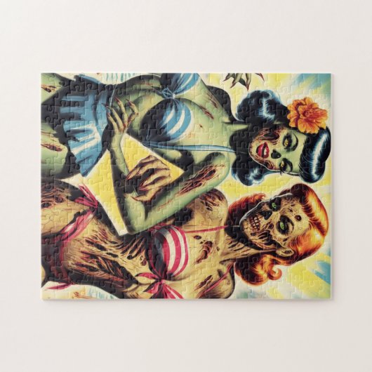 Retro Zombie Pin-ups Legpuzzel (Horizontaal)