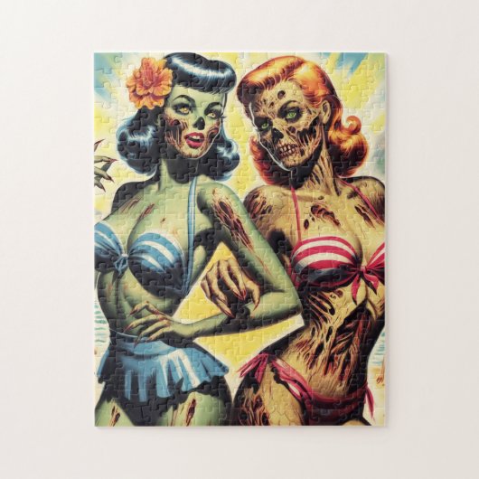 Retro Zombie Pin-ups Legpuzzel (Verticaal)