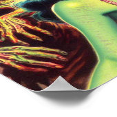 Retro Zombie Woman Poster (Hoek)