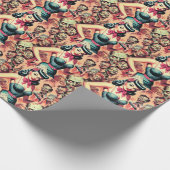 Retro Zombies Pin-up Cadeaupapier (Hoek)