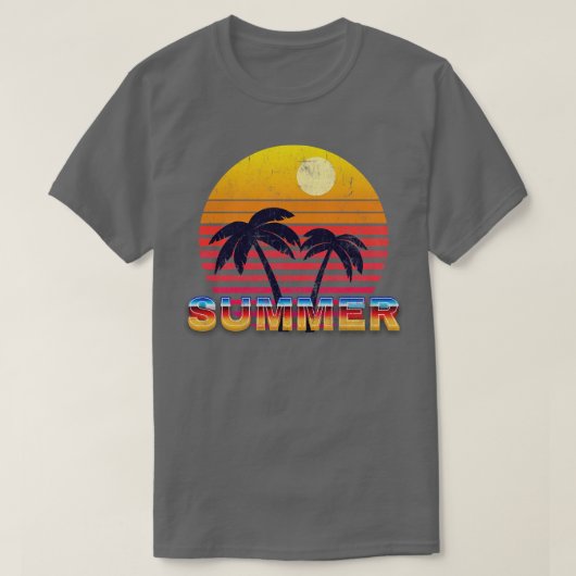 Retro Zomer 80s T-shirt (Design voorkant)