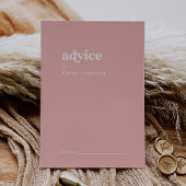 Retro Zomer | Blush Roze Bruiloft Advieskaart