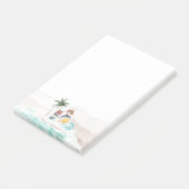 Retro Zomer Boho Surf | Monogram Gepersonaliseerd Post-it® Notes (Schuin)