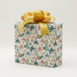 Retro Zomer Cadeaupapier