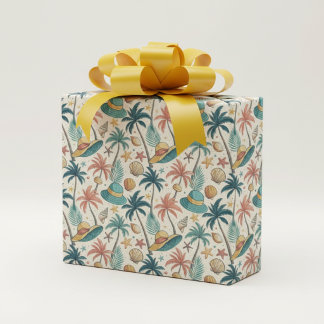 Retro Zomer Cadeaupapier