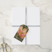 Retro Zomer Cosmea Bloesems Cadeaulabel (Met Touw)