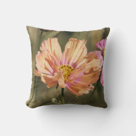 Retro Zomer Cosmea Bloesems Verjaardag Kussen