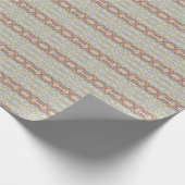 Retro zomer geometrisch kleurblokpatroon ontwerp cadeaupapier (Hoek)