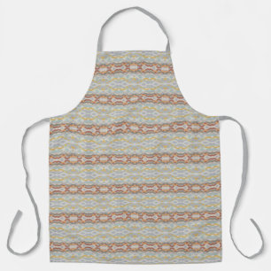 Retro zomer geometrisch kleurblokpatroon ontwerp schort