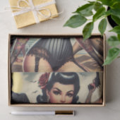 Retro Zomer Gotische Pin-up Tissuepapier (Geschenk)