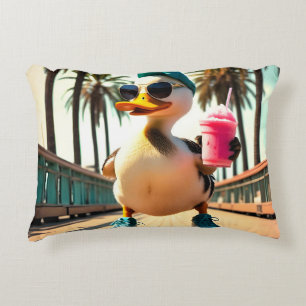 Retro Zomer Grappige Roller Eend Accent Kussen