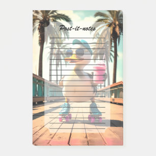 Retro Zomer Grappige Roller Eend  Post-it® Notes