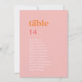 Retro Zomer Hangende Zitplaatskaart Kaart (Voorkant)