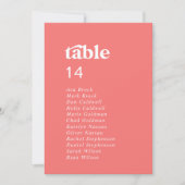 Retro Zomer | Hot Pink Hangende Zitkaart Kaart (Voorkant)