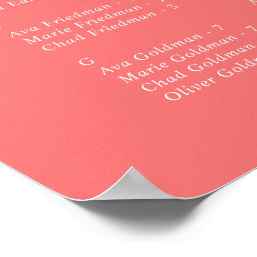 Retro Zomer Hot Roze Trouwstoel Grafiek Poster (Hoek)