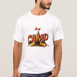 Retro Zomer Kamp Grafische T-Shirt! T-shirt