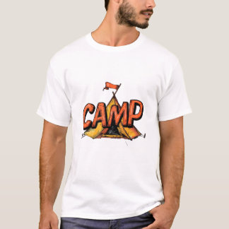 Retro Zomer Kamp Grafische T-Shirt! T-shirt