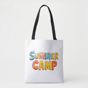 Retro Zomer Kamp Grafische Tas