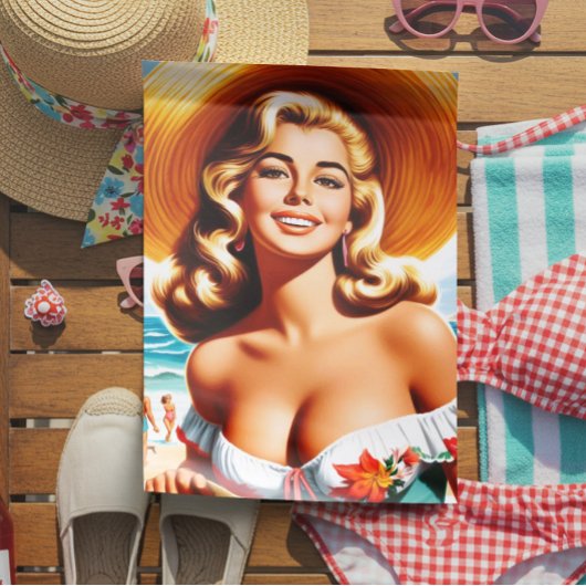 Retro Zomer Pin-up Tissuepapier
