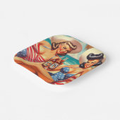 Retro Zomer Pin-ups Papieren Bordje (Gebogen)