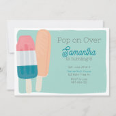 Retro Zomer Popsicle Kids Verjaardag Kaart (Voorkant)