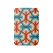 Retro zomer regenboog strepen patroon badmat (Voorkant Verticaal)