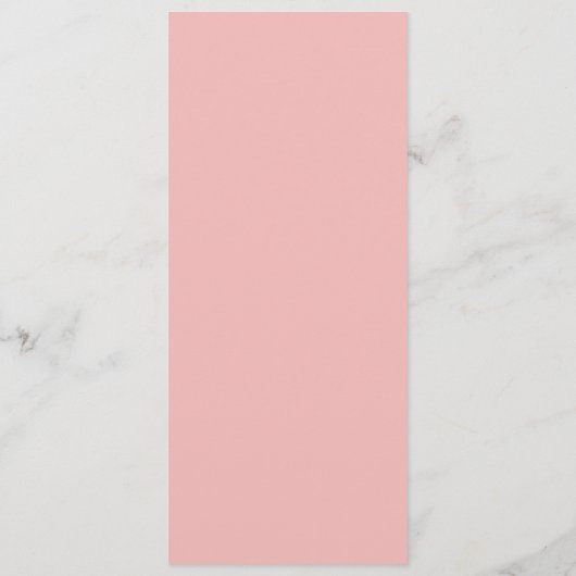 Retro Zomer | Roze en Oranje bruiloft Diner Menu (Achterkant)