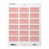 Retro Zomer | Roze en Oranje RSVP-Adresetiketten Etiket (Full Sheet)