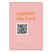 Retro Zomer | Roze Sinaasappel Capture the Love Si Kaart (Achterkant)