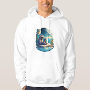 Retro Zomer Strand Luiaard Hoodie